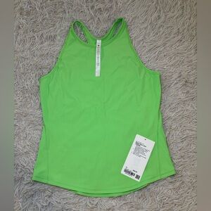 Lululemon athletica Base pace tank * ribbed NWT scream green light 💚 size 10